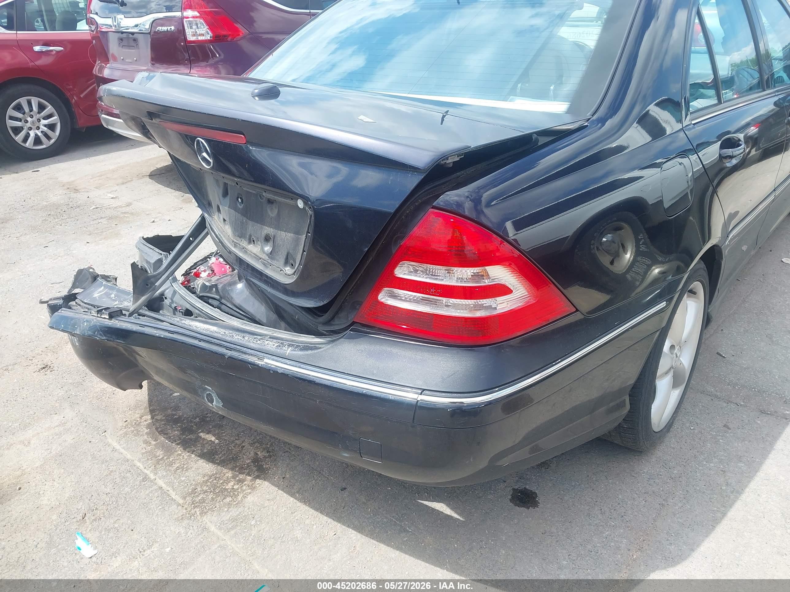 2006 Mercedes-benz C-class Sport Black vin: WDBRF52H46F743724