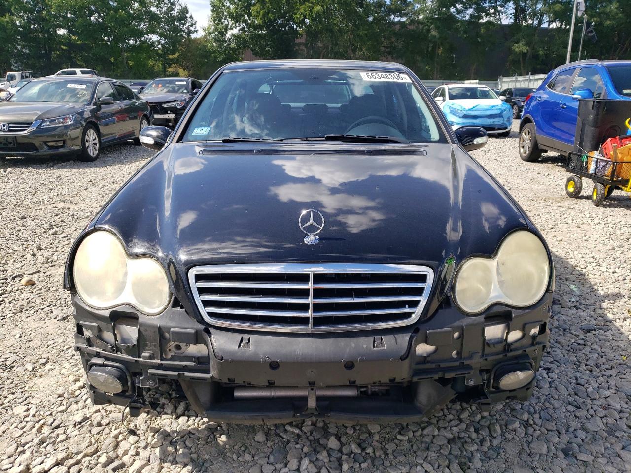 2007 Mercedes-benz C 230 Black vin: WDBRF52H47A939760