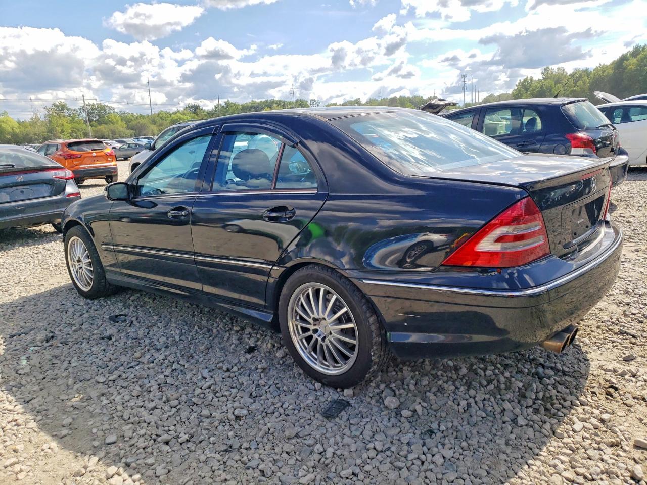 2007 Mercedes-benz C 230 Black vin: WDBRF52H47A939760