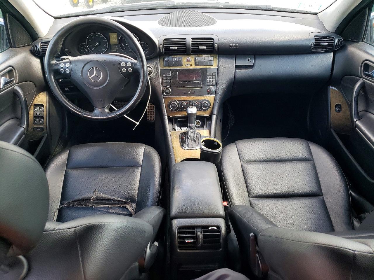 2007 Mercedes-benz C 230 Black vin: WDBRF52H47A939760