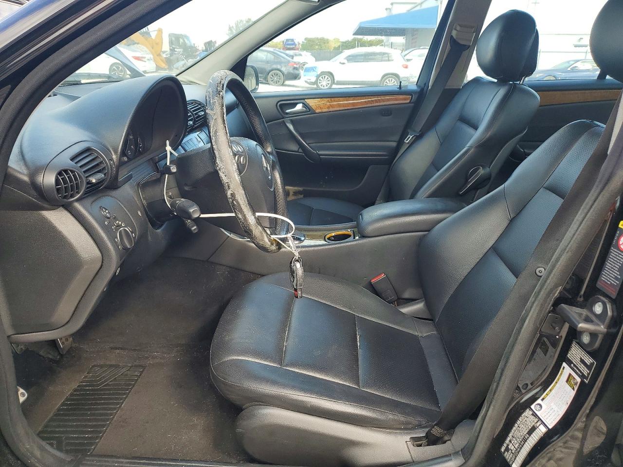 2007 Mercedes-benz C 230 Черный vin: WDBRF52H47A941198