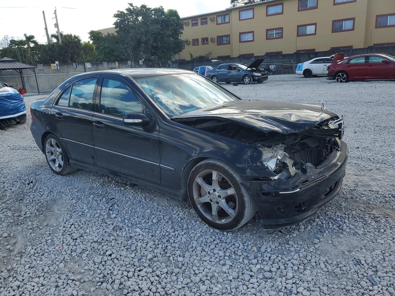 2007 Mercedes-benz C 230 Черный vin: WDBRF52H47A941198