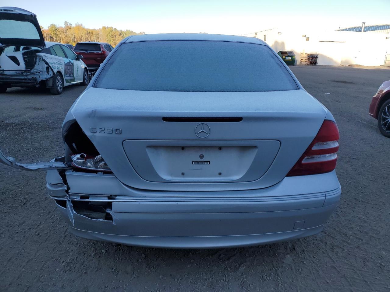 2007 Mercedes-benz C 230 Silver vin: WDBRF52H47F855974
