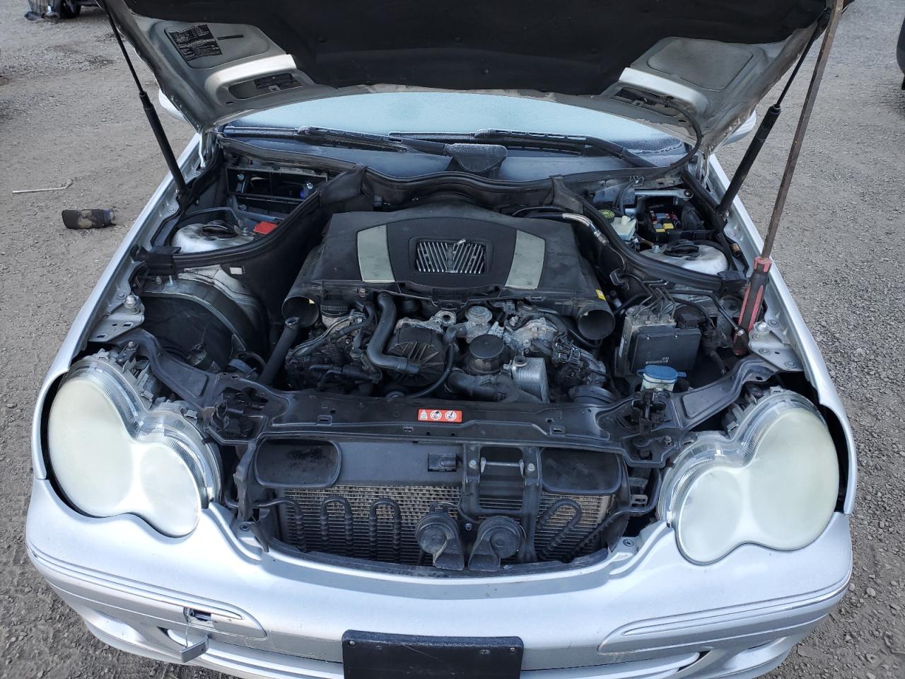 2007 Mercedes-benz C 230 Silver vin: WDBRF52H47F855974