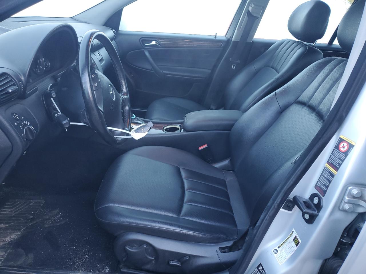 2007 Mercedes-benz C 230 Silver vin: WDBRF52H47F855974