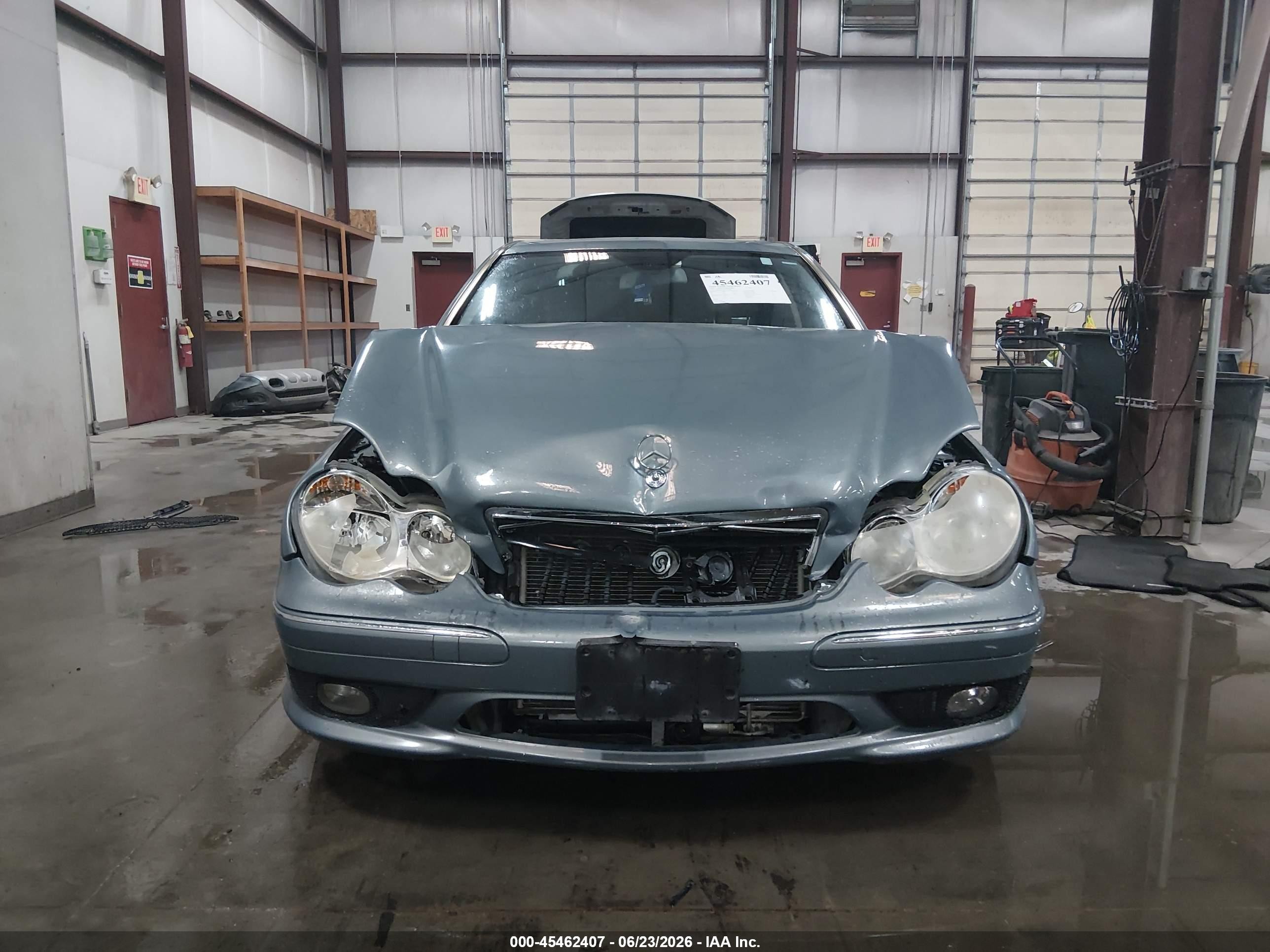 2007 Mercedes-benz C 230 Sport Light Blue vin: WDBRF52H47F910018