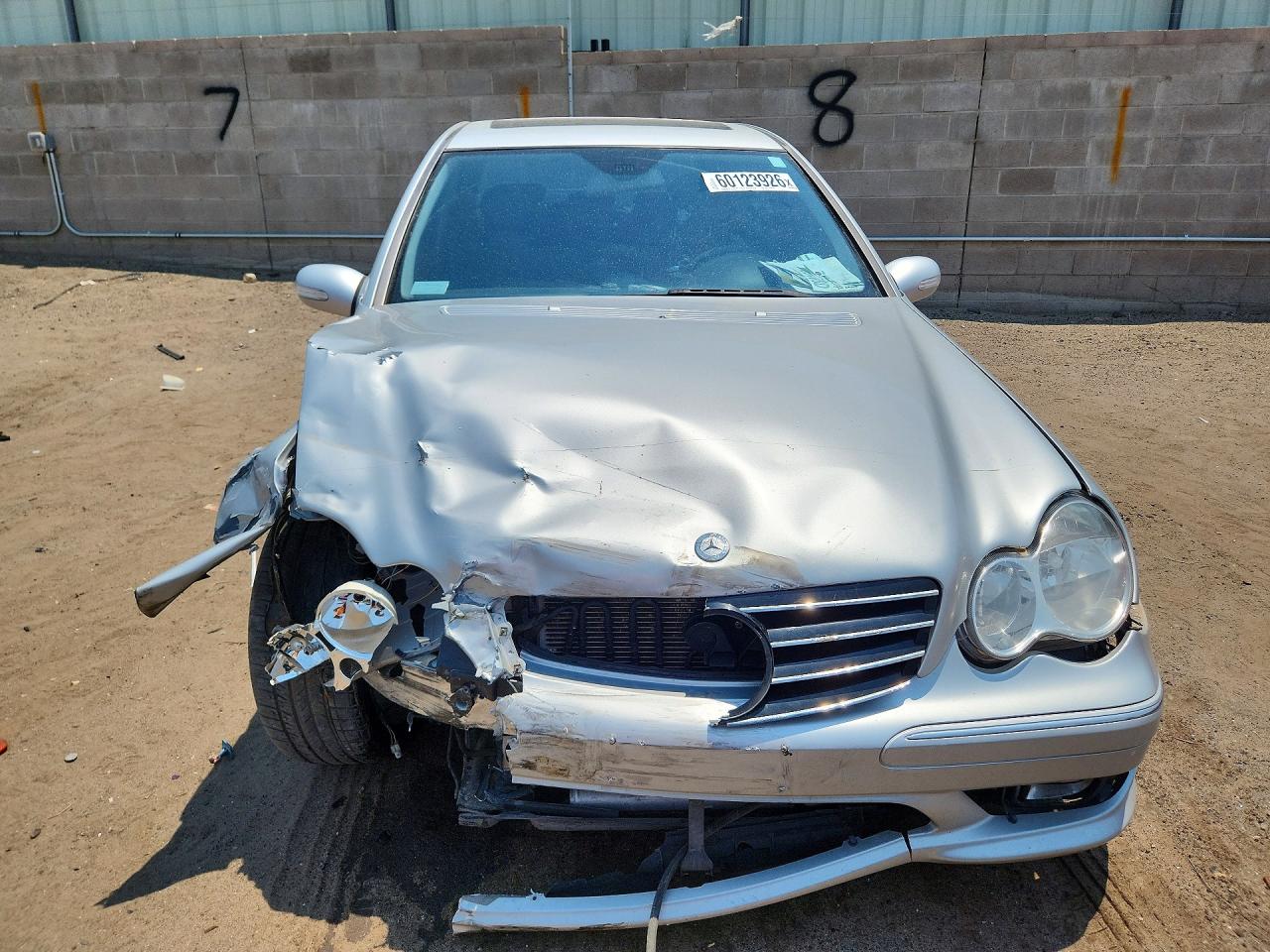 2007 Mercedes-benz C 230 Silver vin: WDBRF52H47F928034