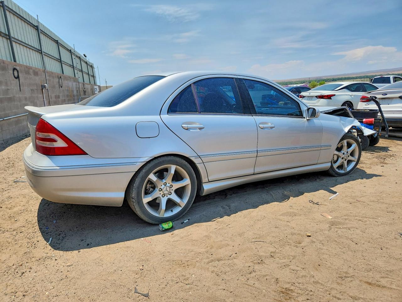2007 Mercedes-benz C 230 Silver vin: WDBRF52H47F928034