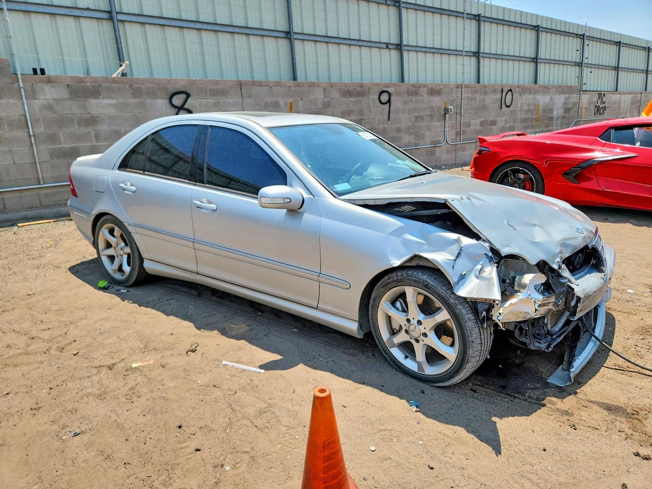 2007 Mercedes-benz C 230 Silver vin: WDBRF52H47F928034