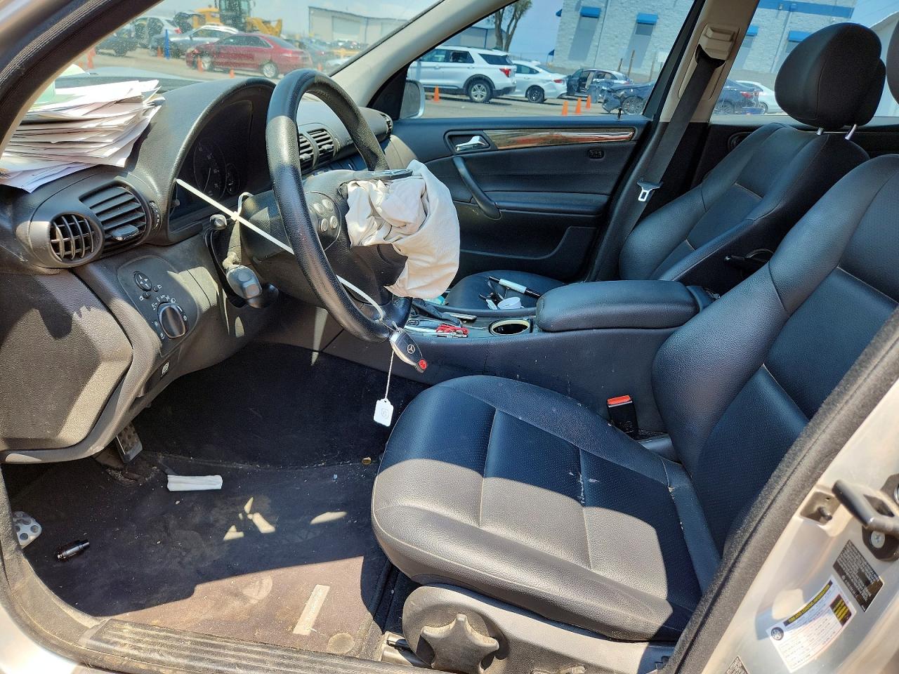 2007 Mercedes-benz C 230 Silver vin: WDBRF52H47F928034