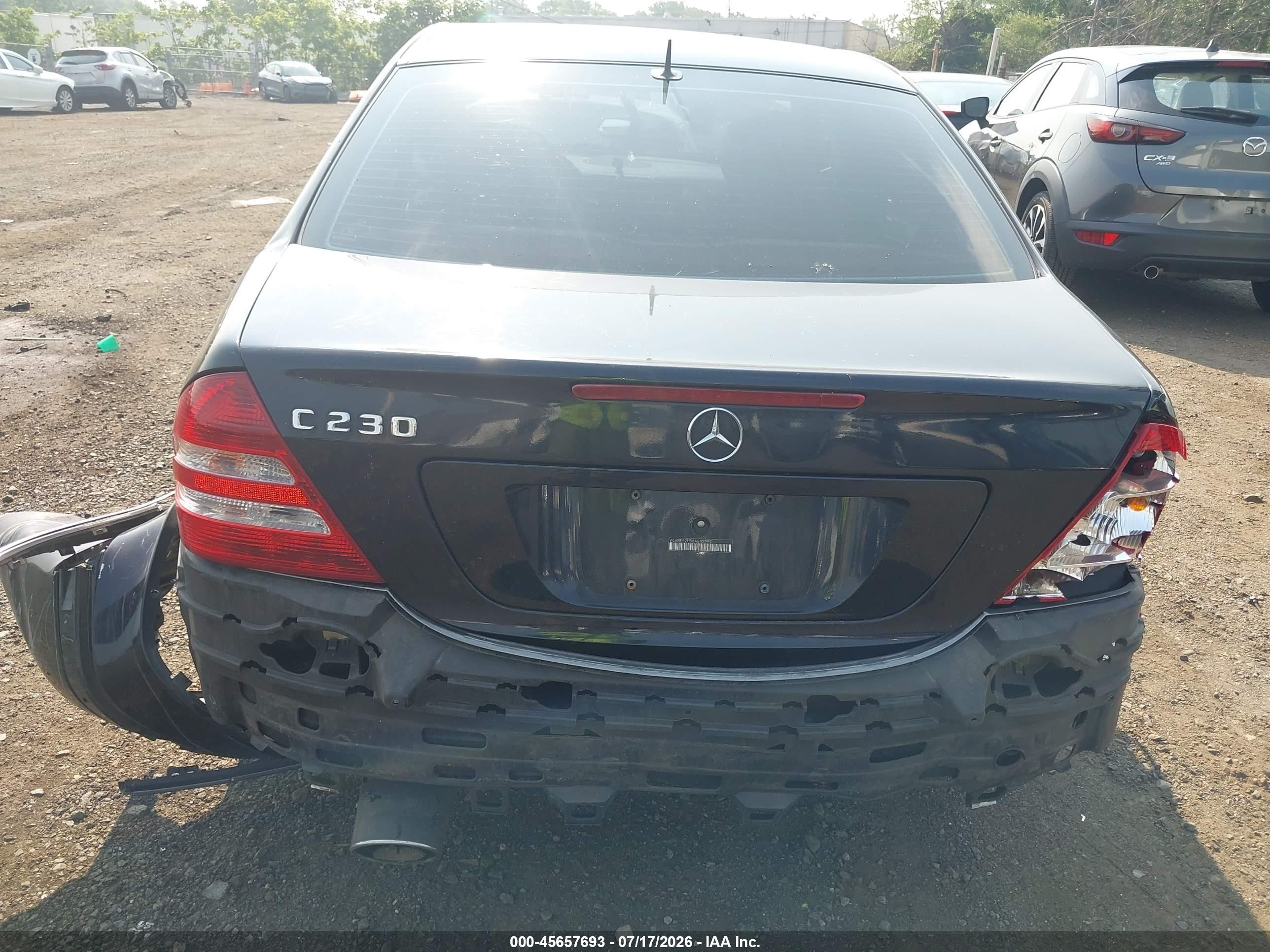 2006 Mercedes-benz C 230 Sport Черный vin: WDBRF52H56A842999