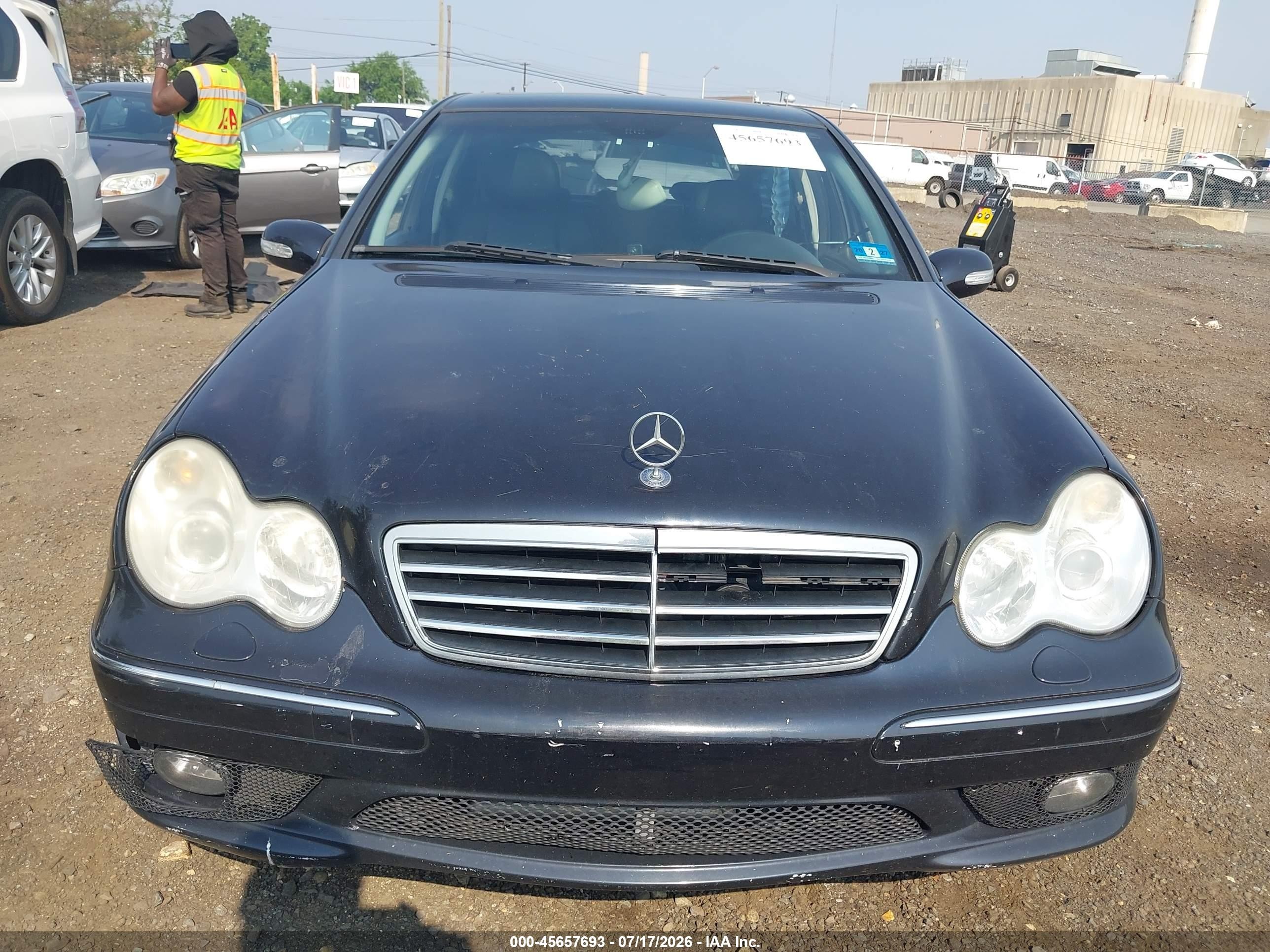 2006 Mercedes-benz C 230 Sport Черный vin: WDBRF52H56A842999
