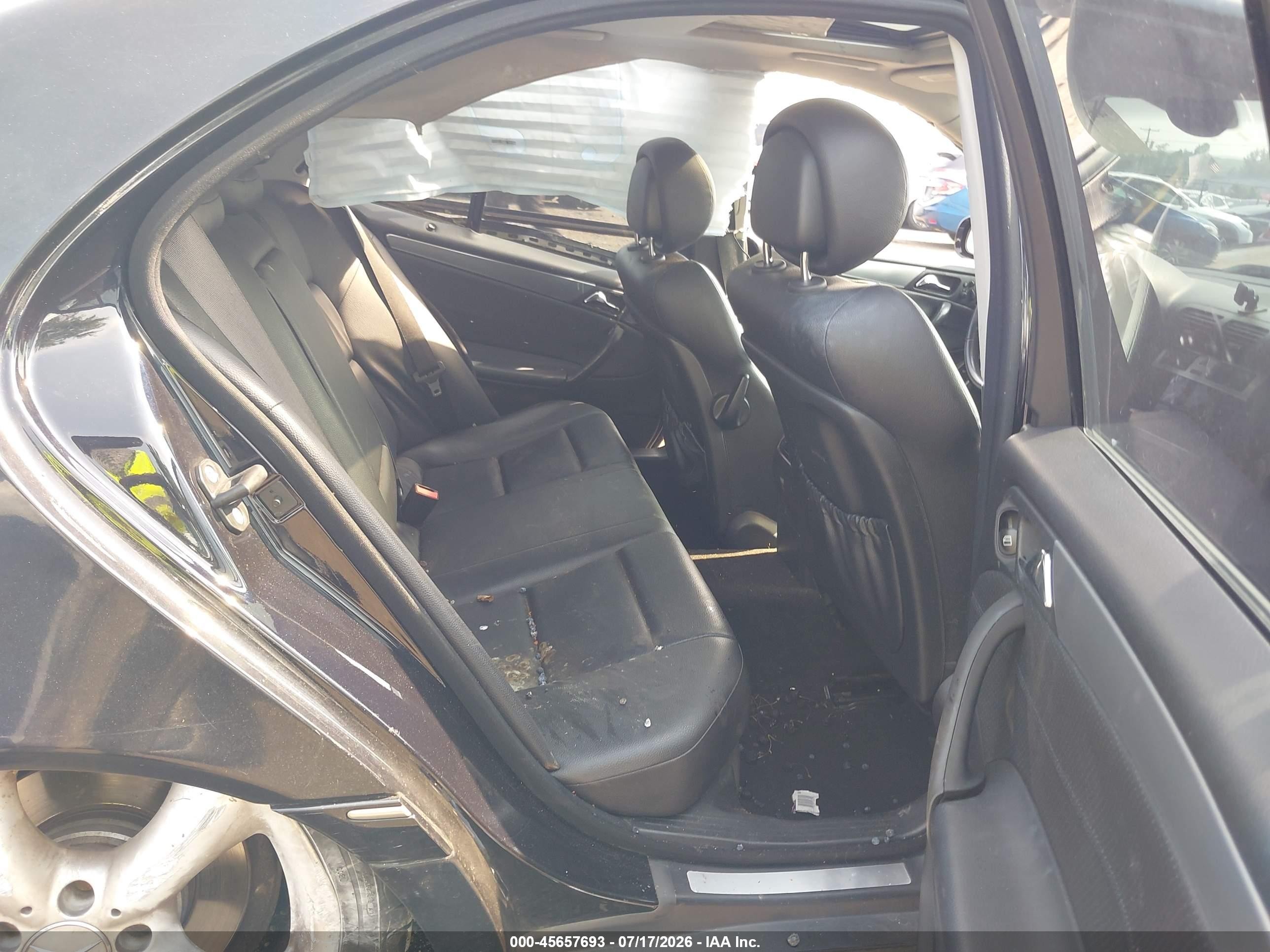 2006 Mercedes-benz C 230 Sport Черный vin: WDBRF52H56A842999