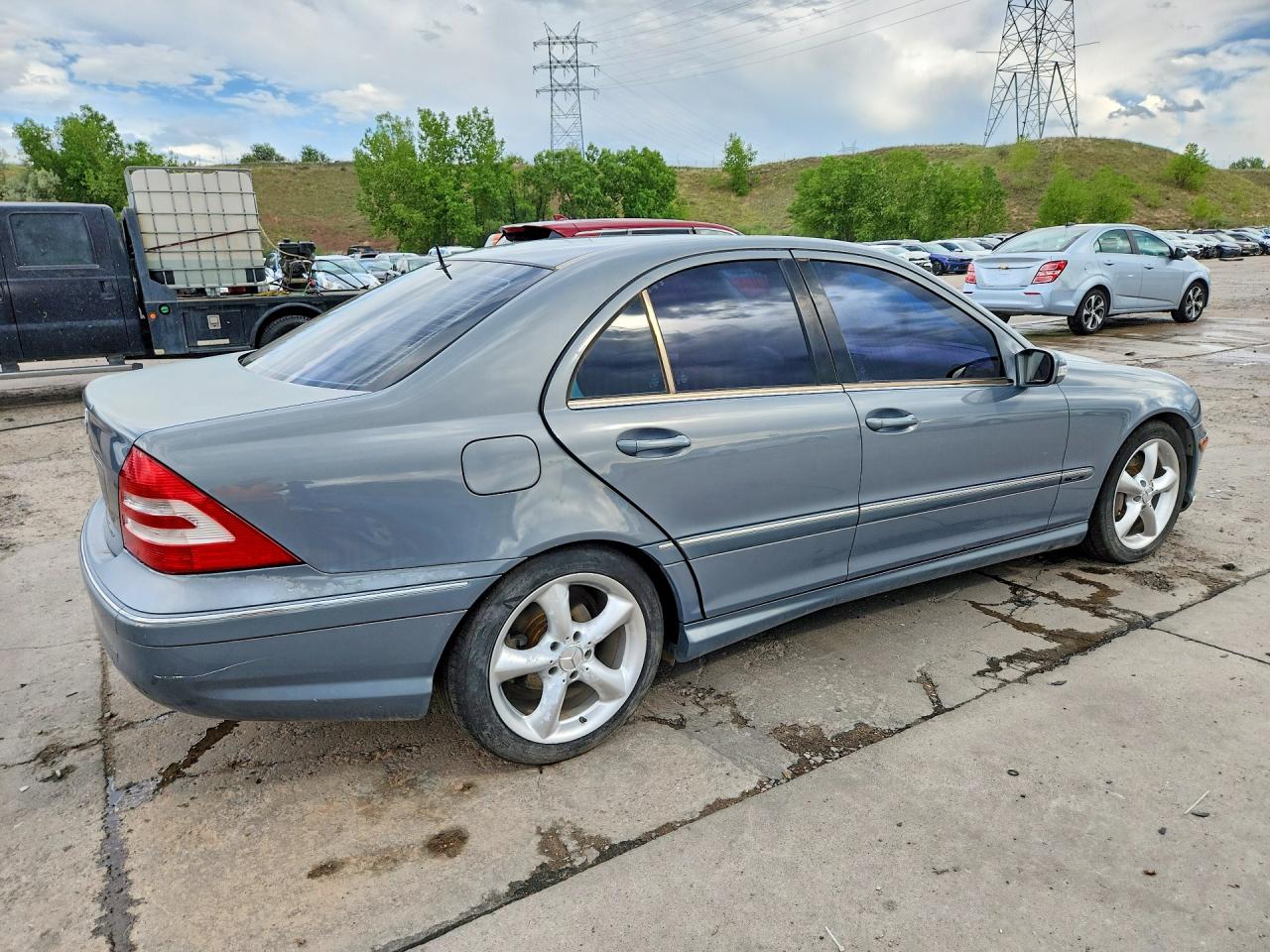 2006 Mercedes-benz C 230 Blue vin: WDBRF52H56F736796