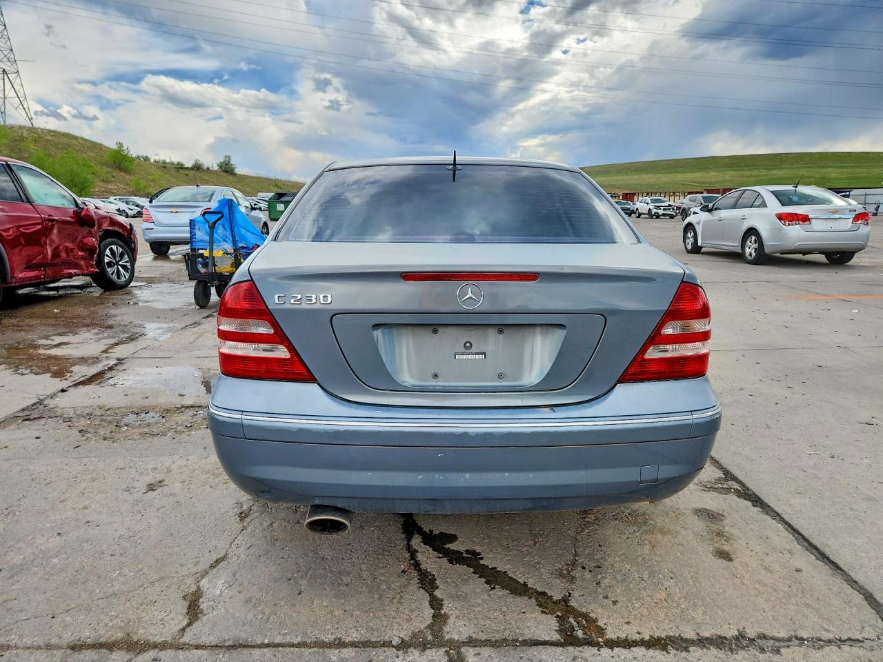 2006 Mercedes-benz C 230 Blue vin: WDBRF52H56F736796