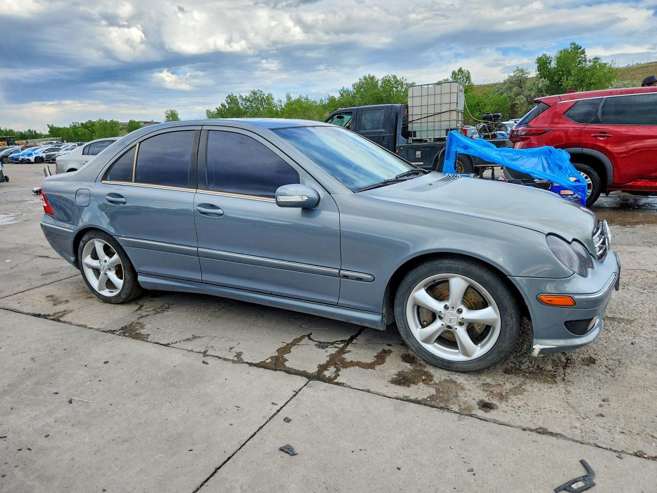 2006 Mercedes-benz C 230 Blue vin: WDBRF52H56F736796