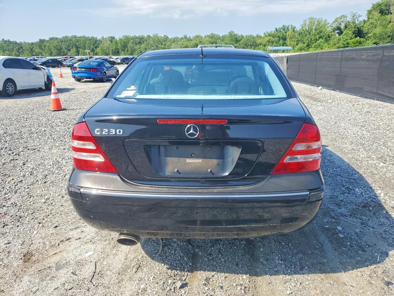 2006 Mercedes-benz C 230 Black vin: WDBRF52H56F742145