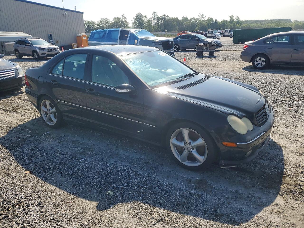 2006 Mercedes-benz C 230 Black vin: WDBRF52H56F742145