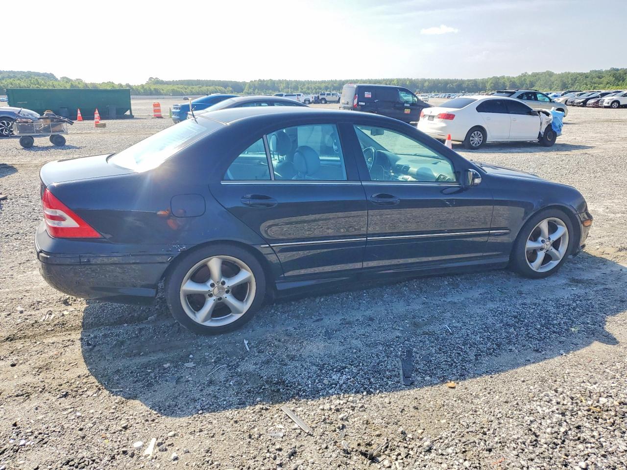 2006 Mercedes-benz C 230 Black vin: WDBRF52H56F742145