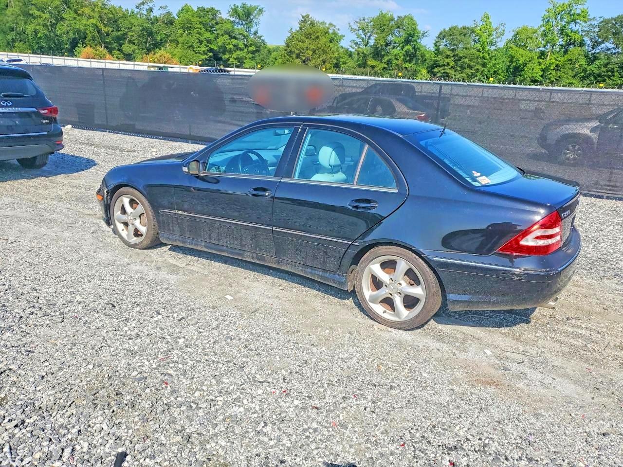 2006 Mercedes-benz C 230 Black vin: WDBRF52H56F742145