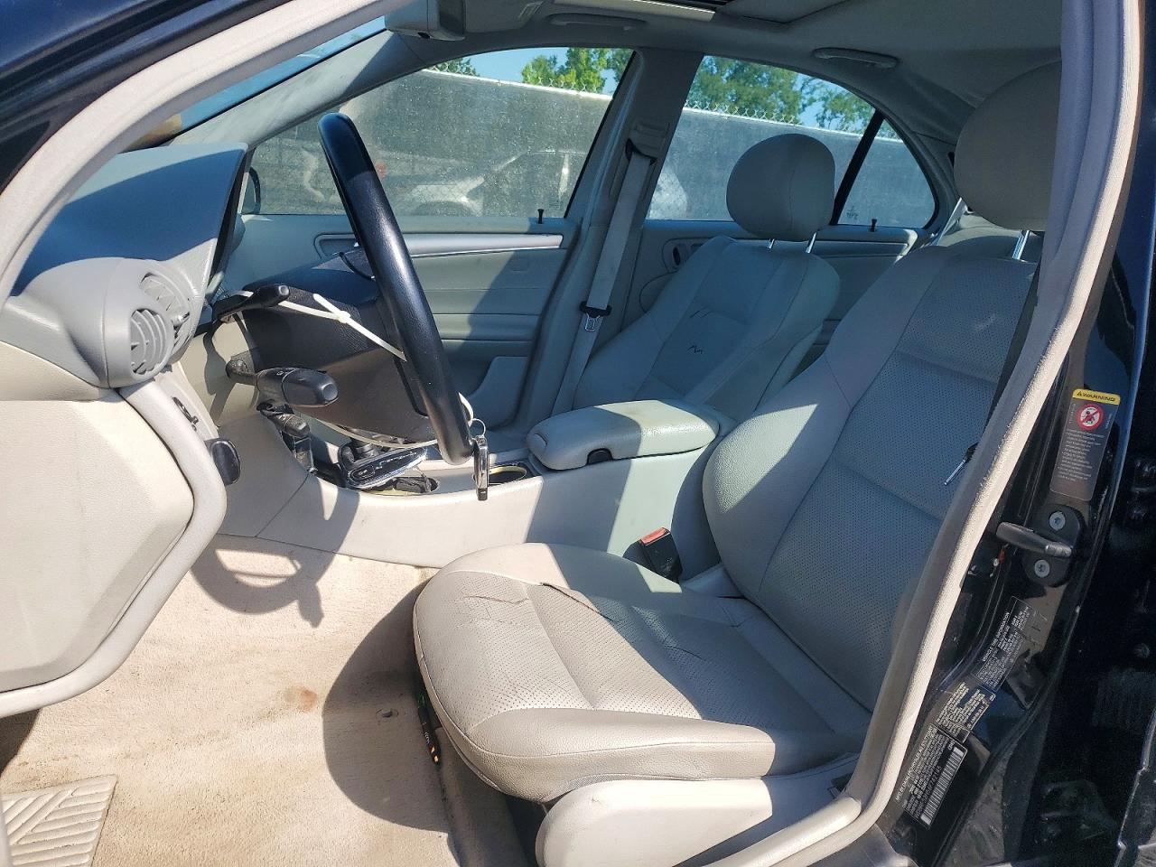 2006 Mercedes-benz C 230 Black vin: WDBRF52H56F742145