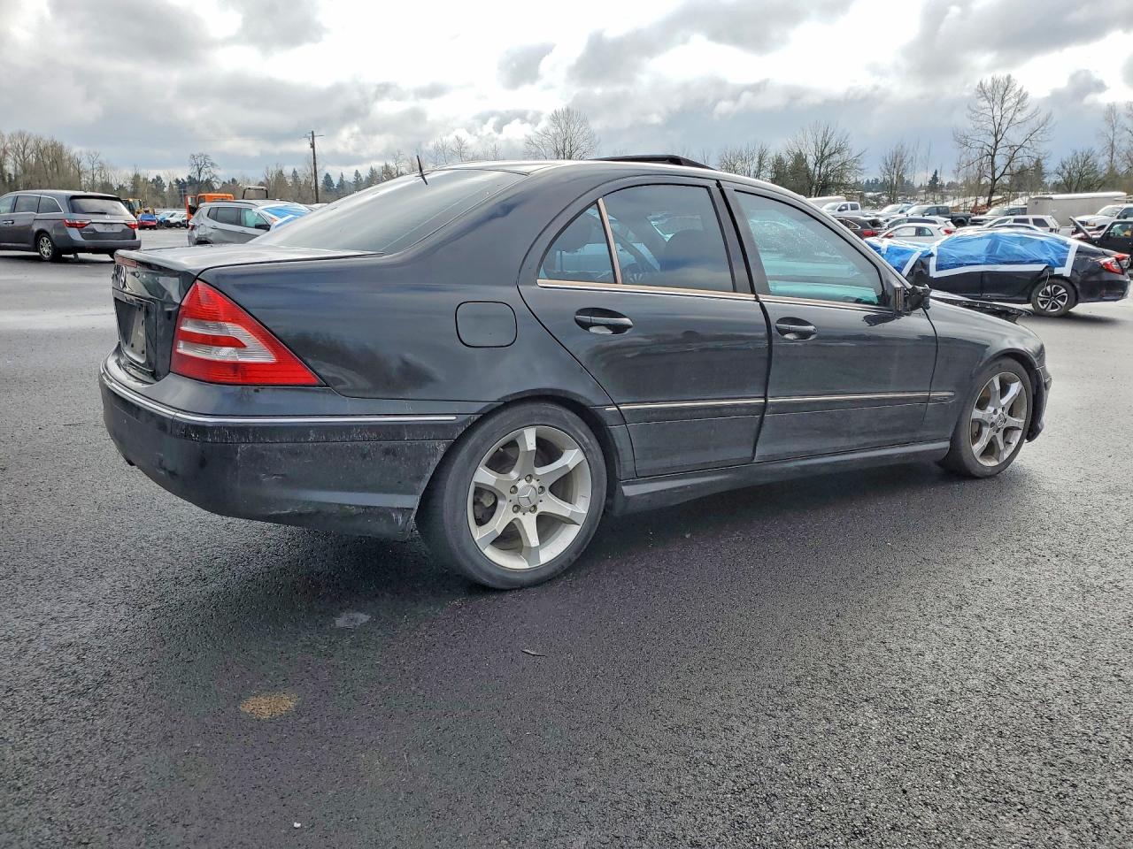 2006 Mercedes-benz C 230 Black vin: WDBRF52H56F753551