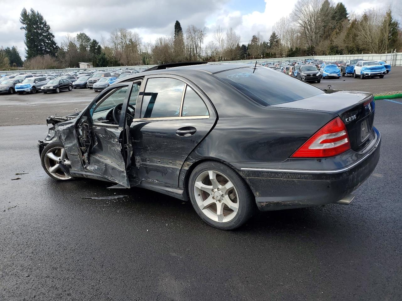 2006 Mercedes-benz C 230 Black vin: WDBRF52H56F753551