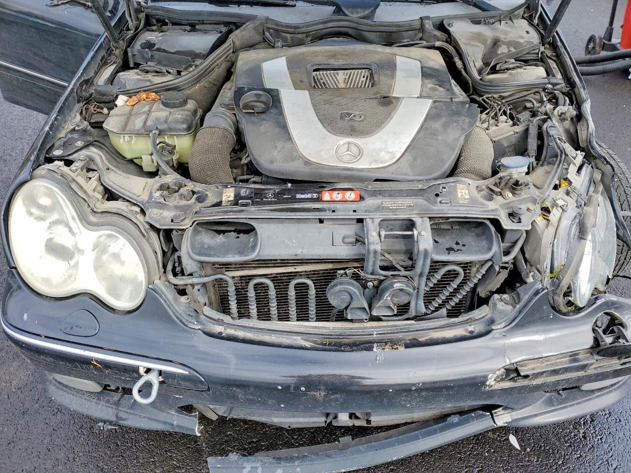 2006 Mercedes-benz C 230 Black vin: WDBRF52H56F753551