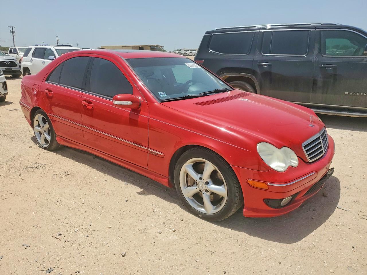 2006 Mercedes-benz C 230 Red vin: WDBRF52H56F832007