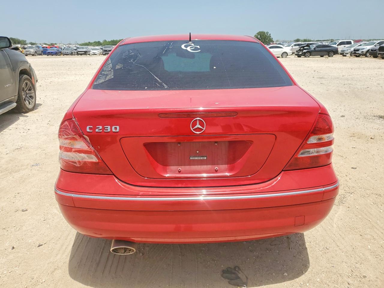 2006 Mercedes-benz C 230 Red vin: WDBRF52H56F832007