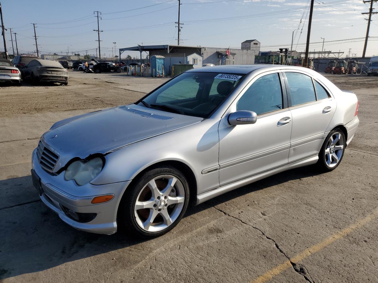 2007 Mercedes-benz C 230 Серебряный vin: WDBRF52H57A953280