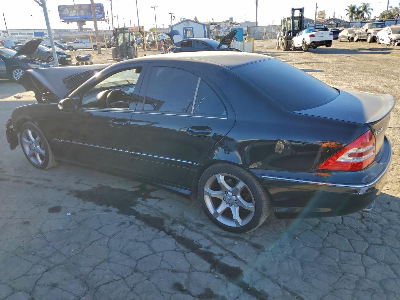 2007 Mercedes-benz C 230 Черный vin: WDBRF52H57E024005