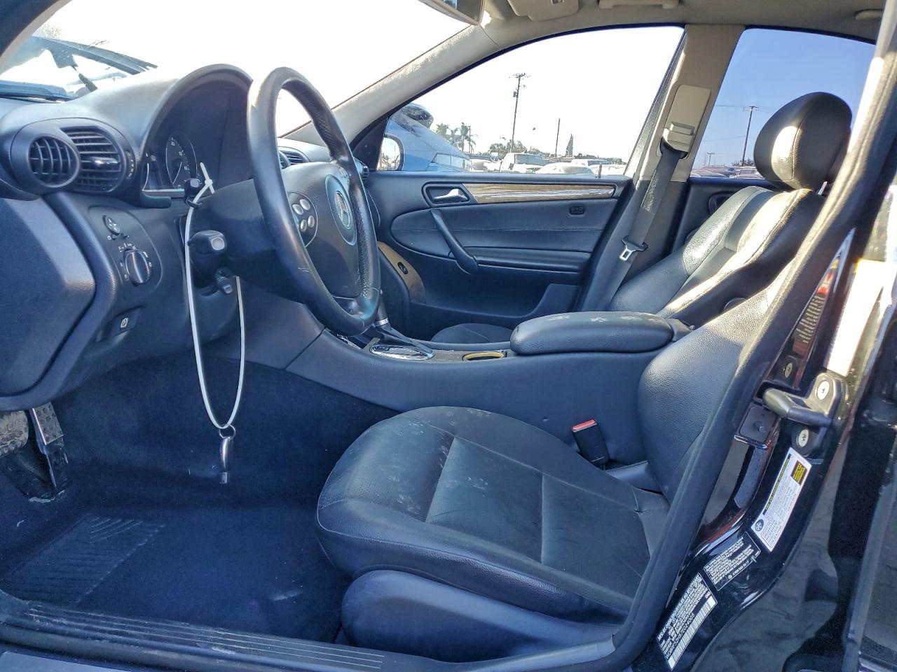 2007 Mercedes-benz C 230 Черный vin: WDBRF52H57E024005
