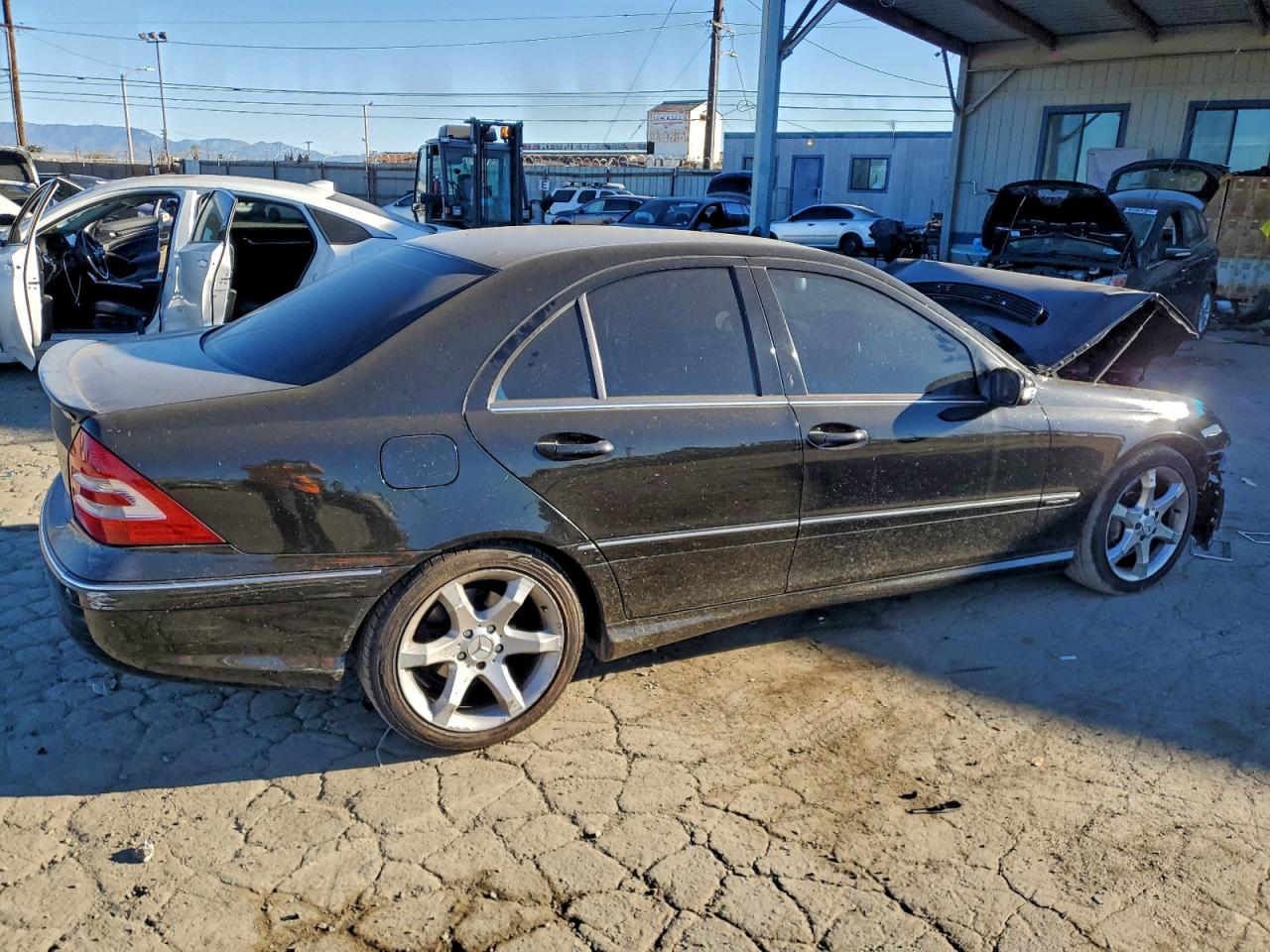 2007 Mercedes-benz C 230 Черный vin: WDBRF52H57E024005