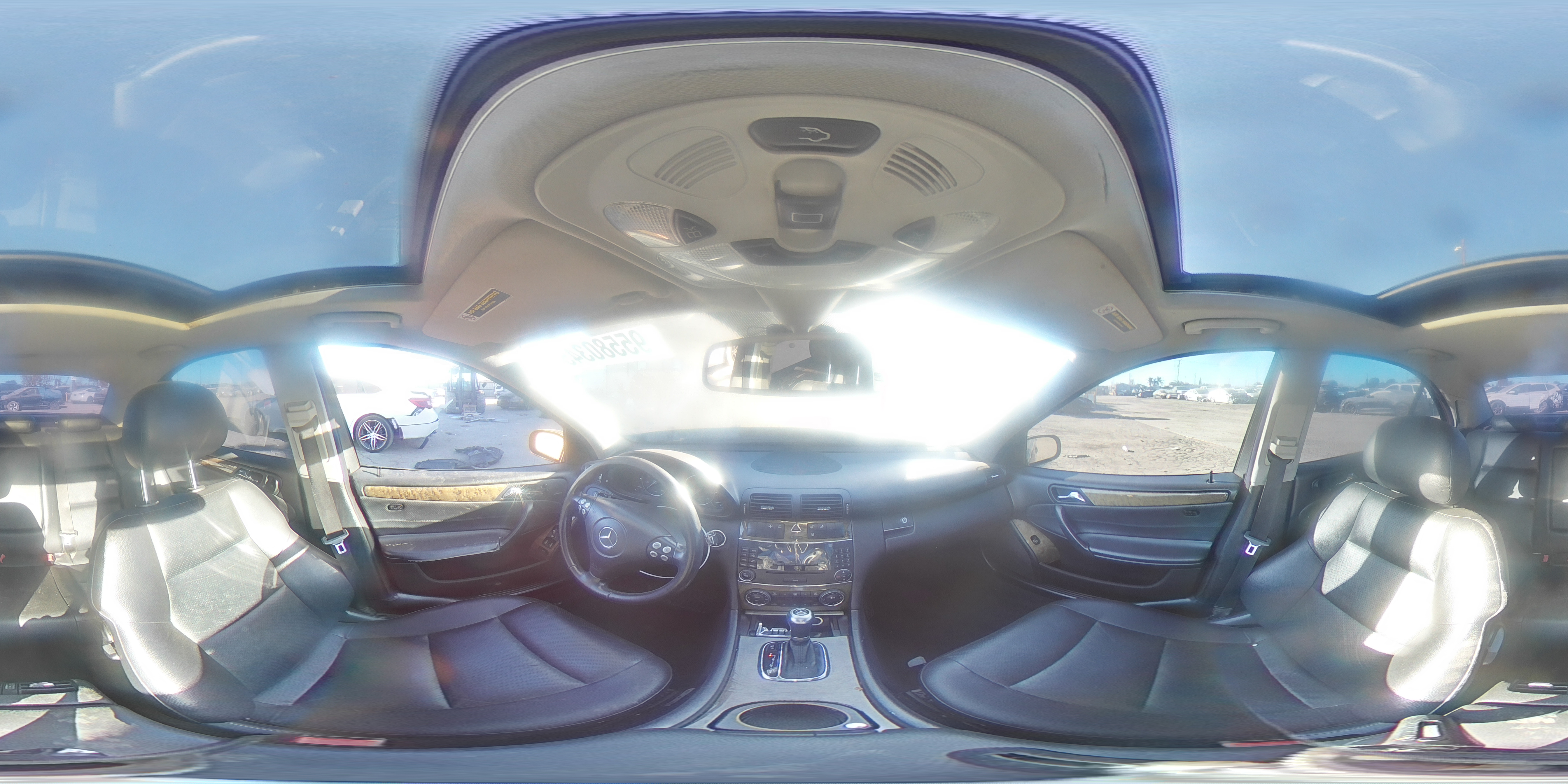 2007 Mercedes-benz C 230 Черный vin: WDBRF52H57E024005