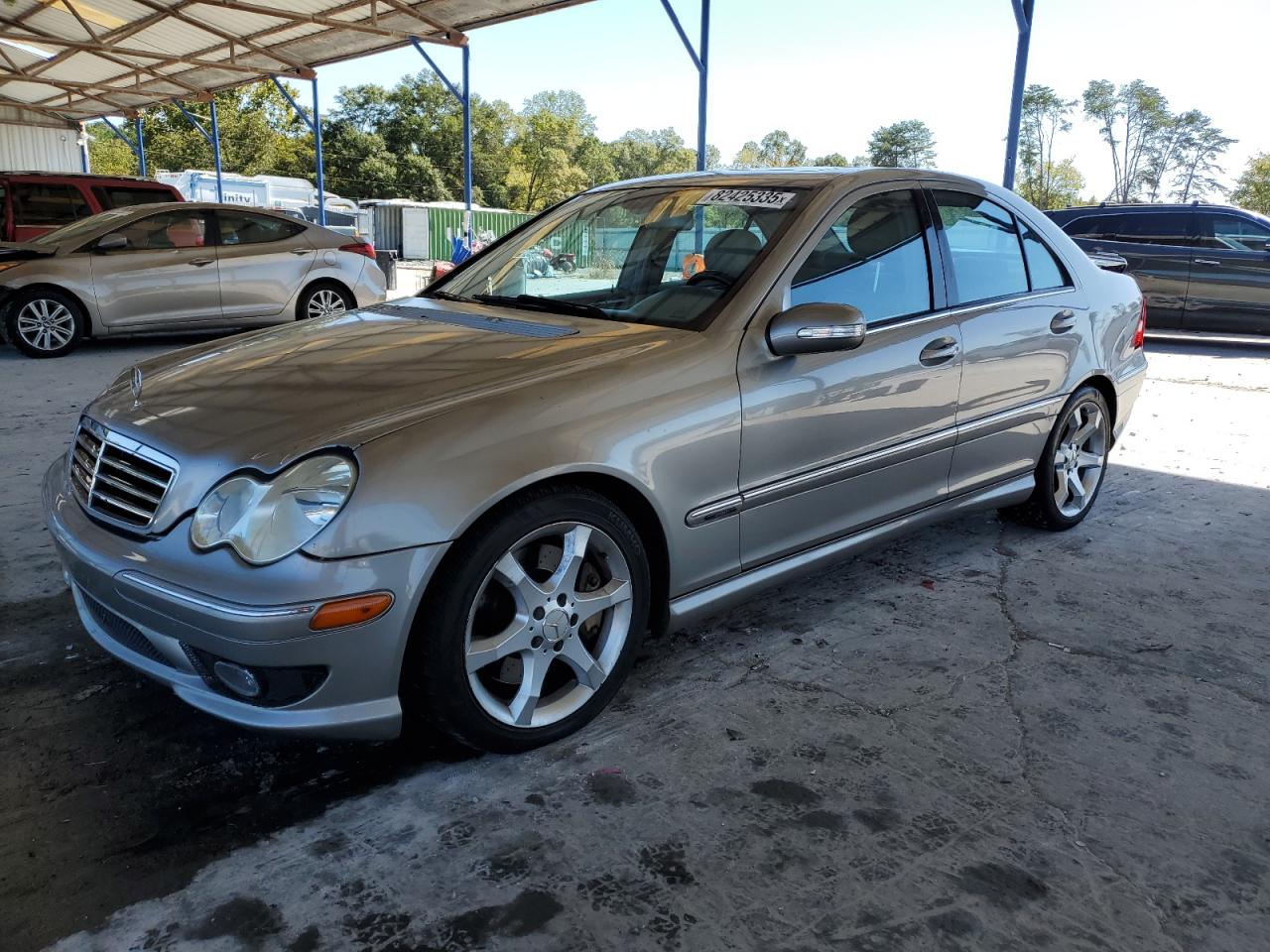 2007 Mercedes-benz C 230 Серебряный vin: WDBRF52H57E027356