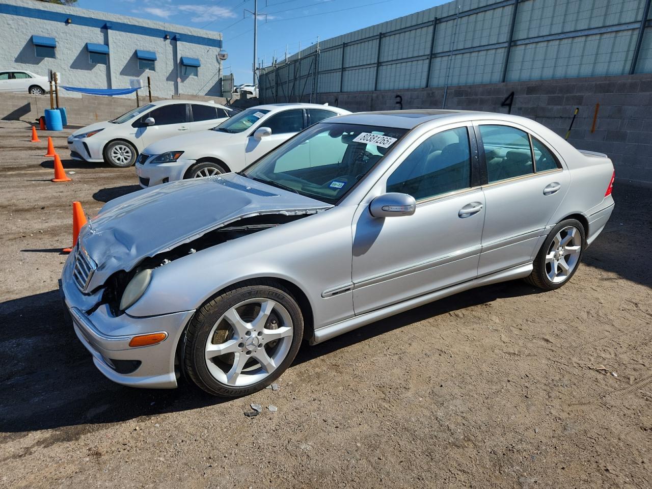 2007 Mercedes-benz C 230 Silver vin: WDBRF52H57F886232