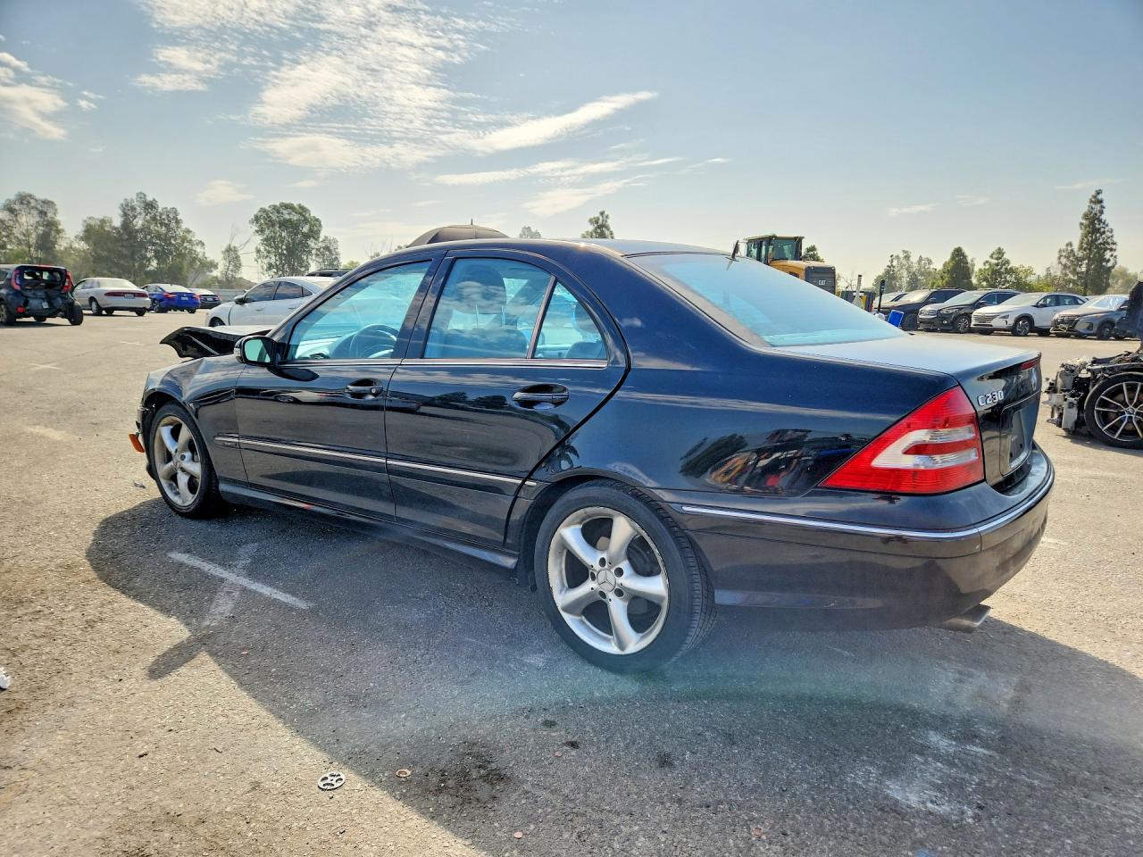 2006 Mercedes-benz C 230 Black vin: WDBRF52H66A883917
