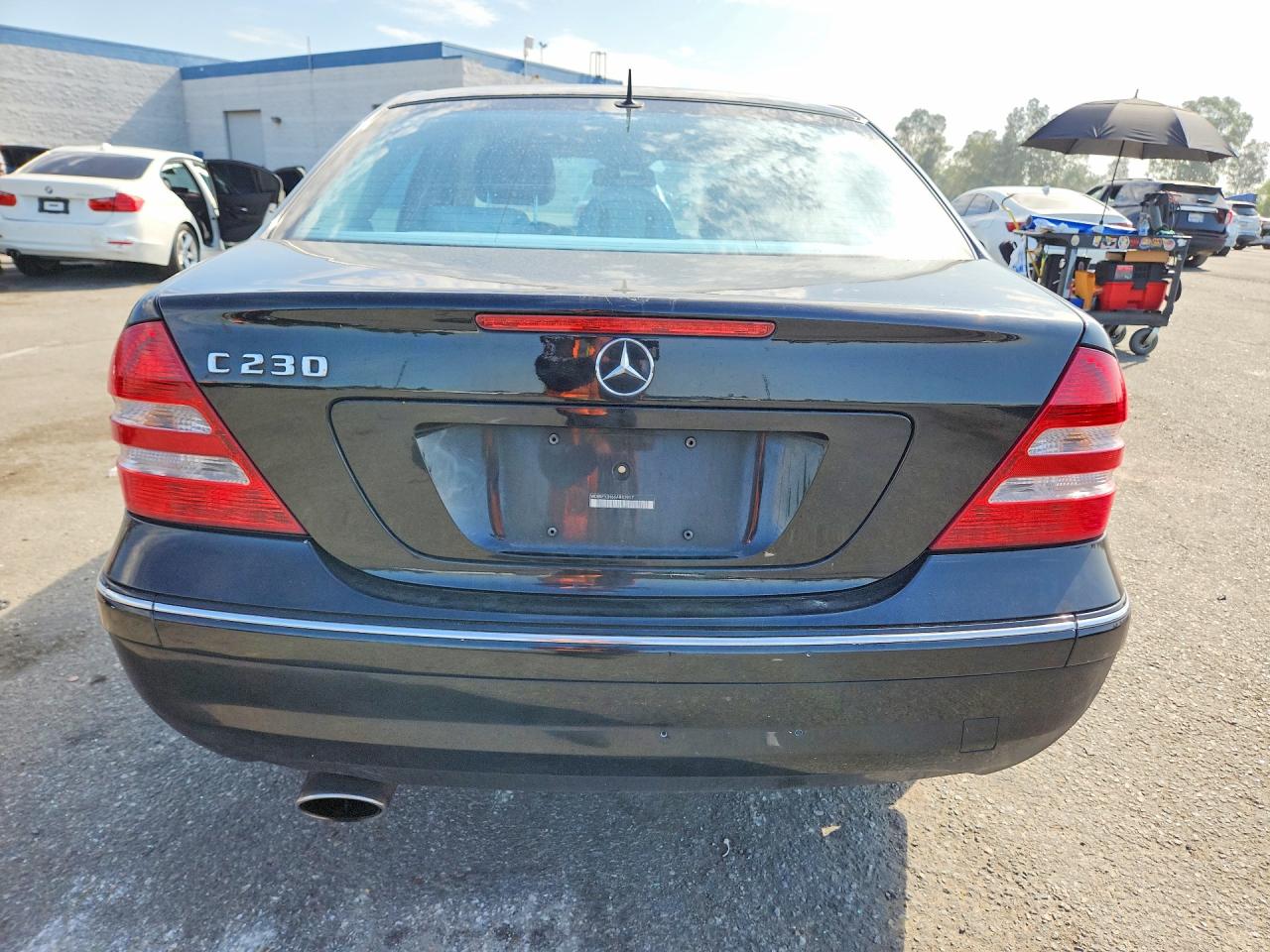 2006 Mercedes-benz C 230 Black vin: WDBRF52H66A883917