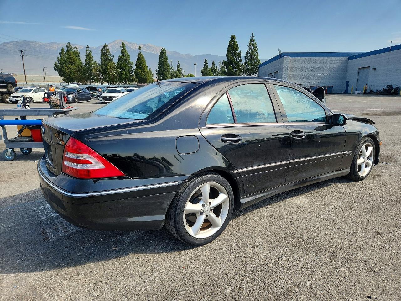 2006 Mercedes-benz C 230 Black vin: WDBRF52H66A883917