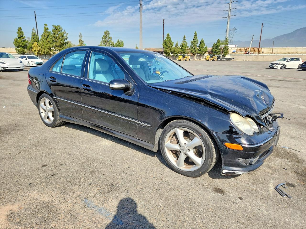 2006 Mercedes-benz C 230 Black vin: WDBRF52H66A883917
