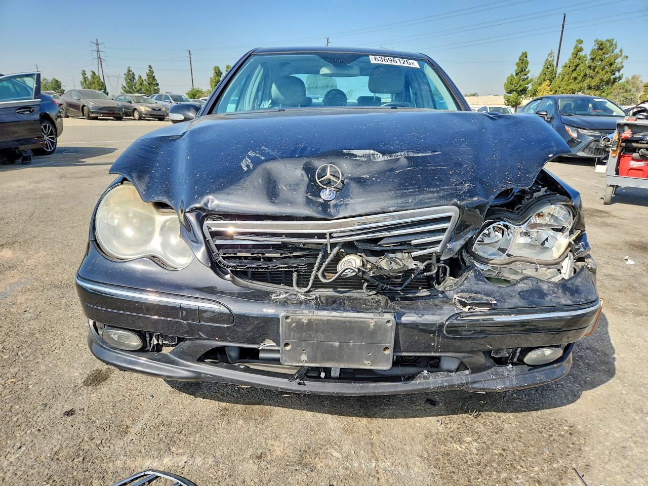 2006 Mercedes-benz C 230 Black vin: WDBRF52H66A883917