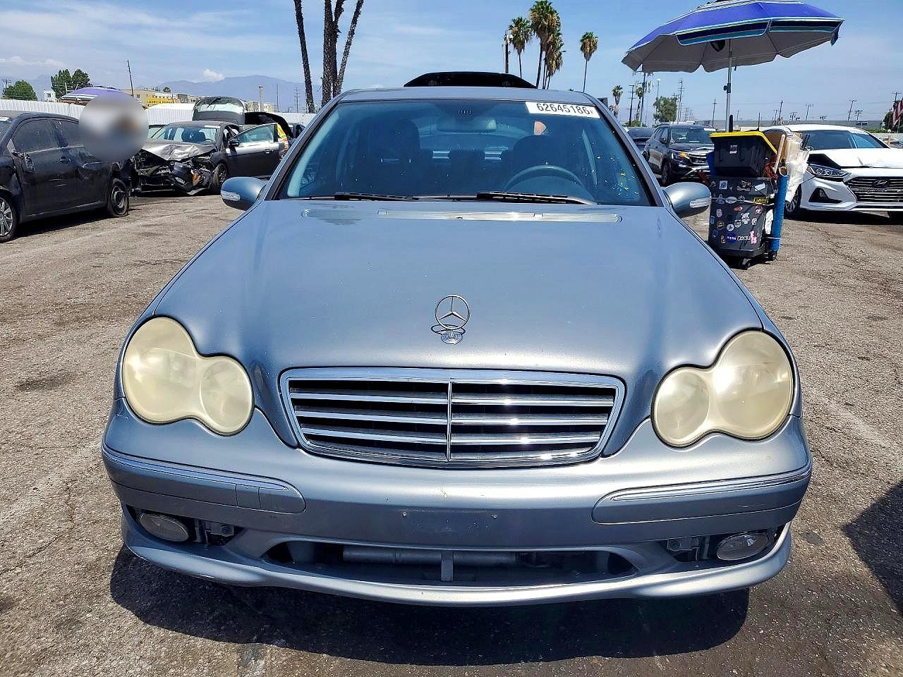 2006 Mercedes-benz C 230 Blue vin: WDBRF52H66F744146