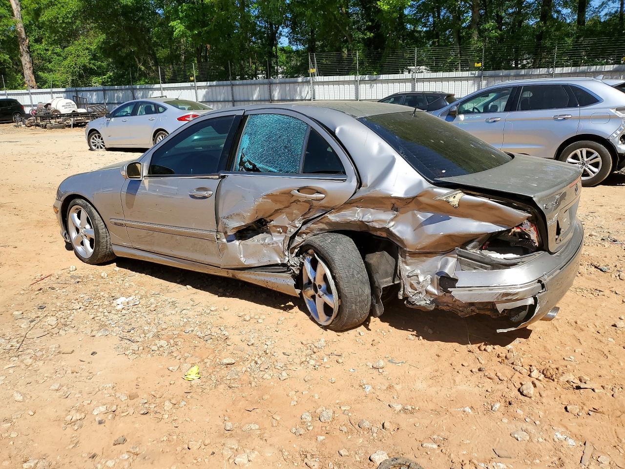 2006 Mercedes-benz C 230 Silver vin: WDBRF52H66F746284
