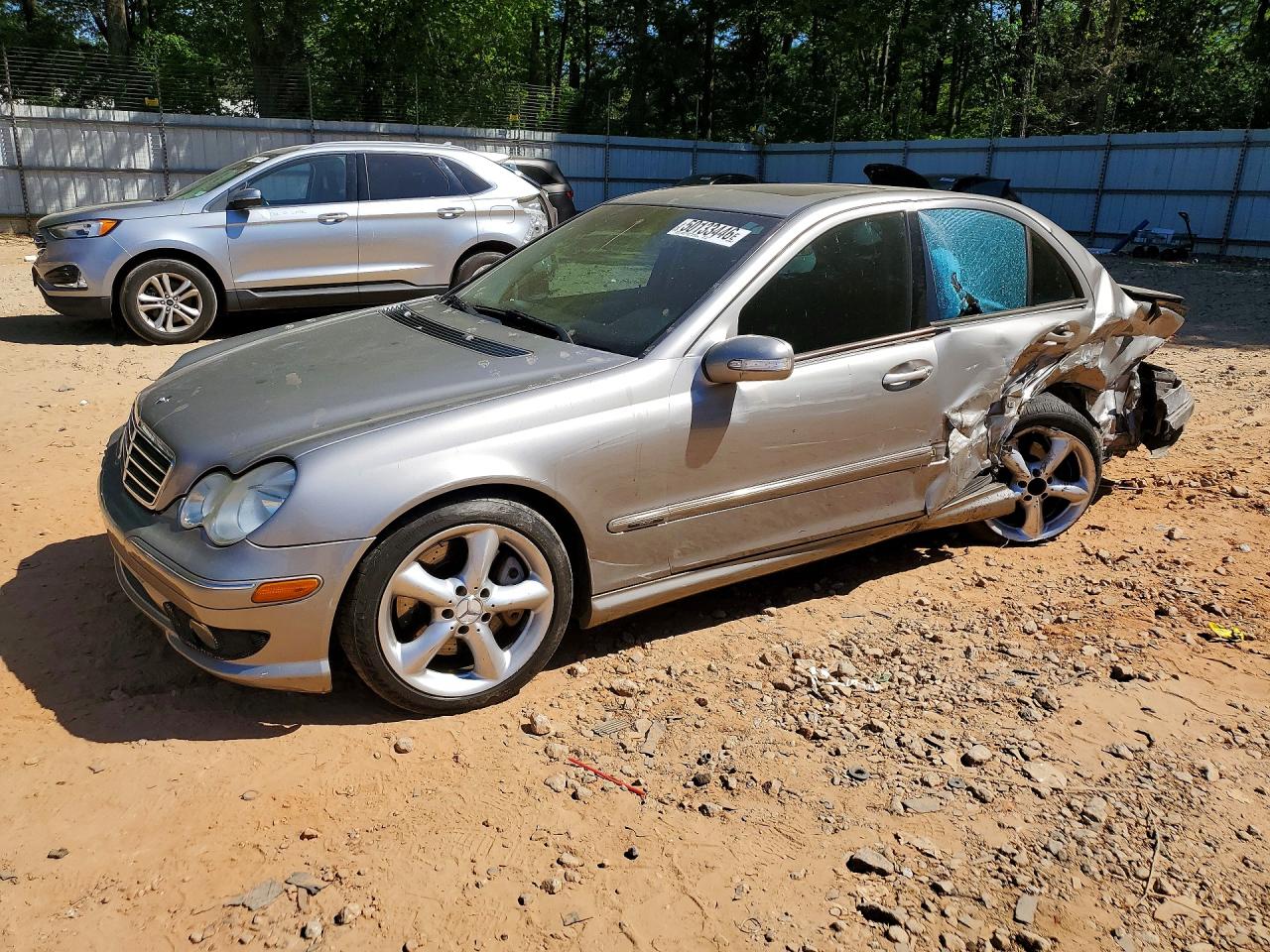 2006 Mercedes-benz C 230 Silver vin: WDBRF52H66F746284