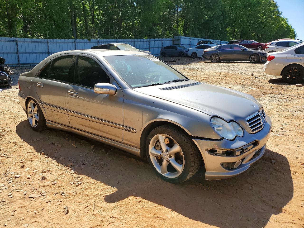 2006 Mercedes-benz C 230 Silver vin: WDBRF52H66F746284