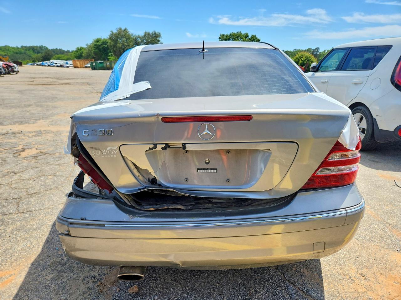 2006 Mercedes-benz C 230 Silver vin: WDBRF52H66F746284