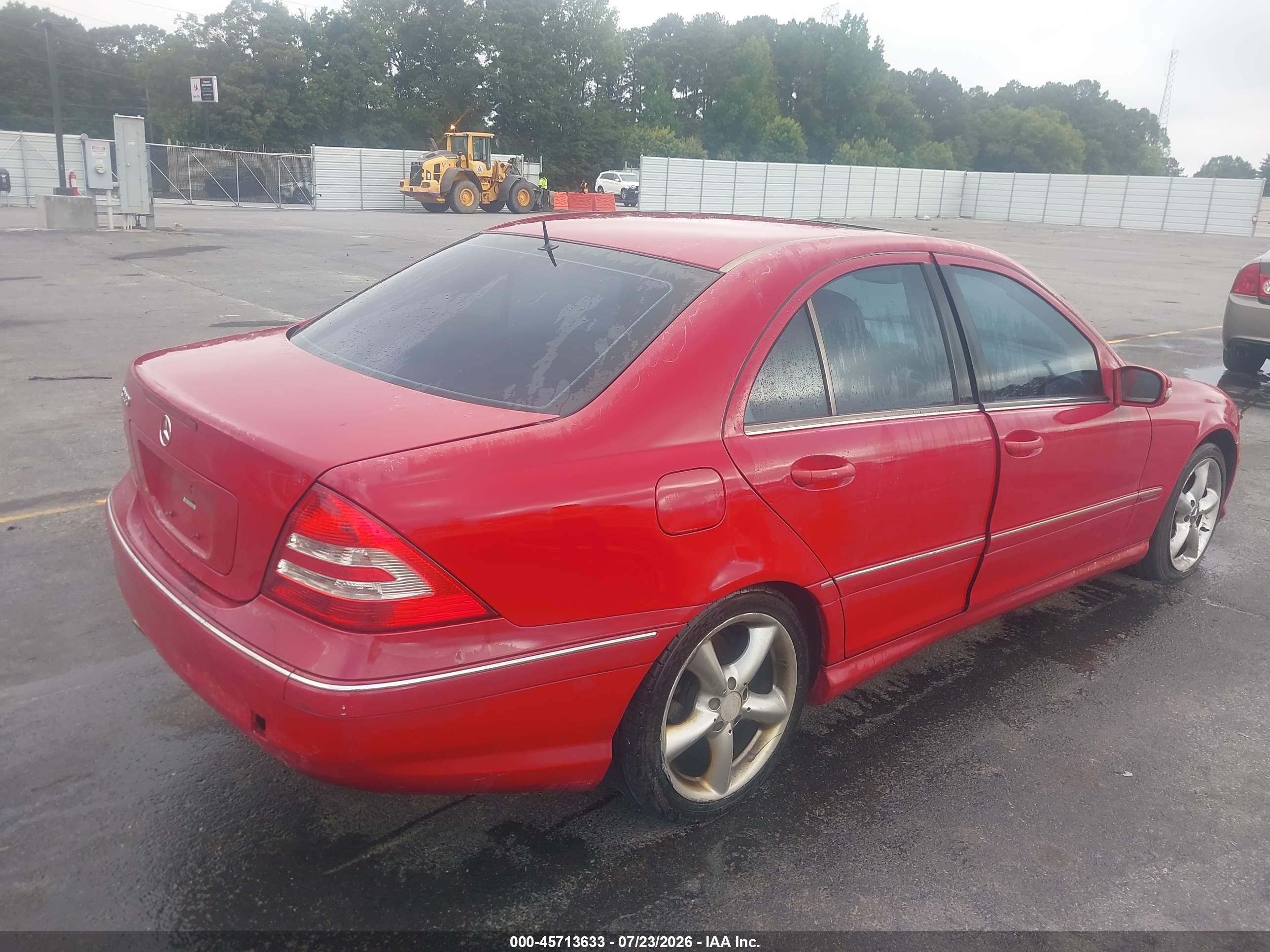 2006 Mercedes-benz C 230 Sport Red vin: WDBRF52H66F782492
