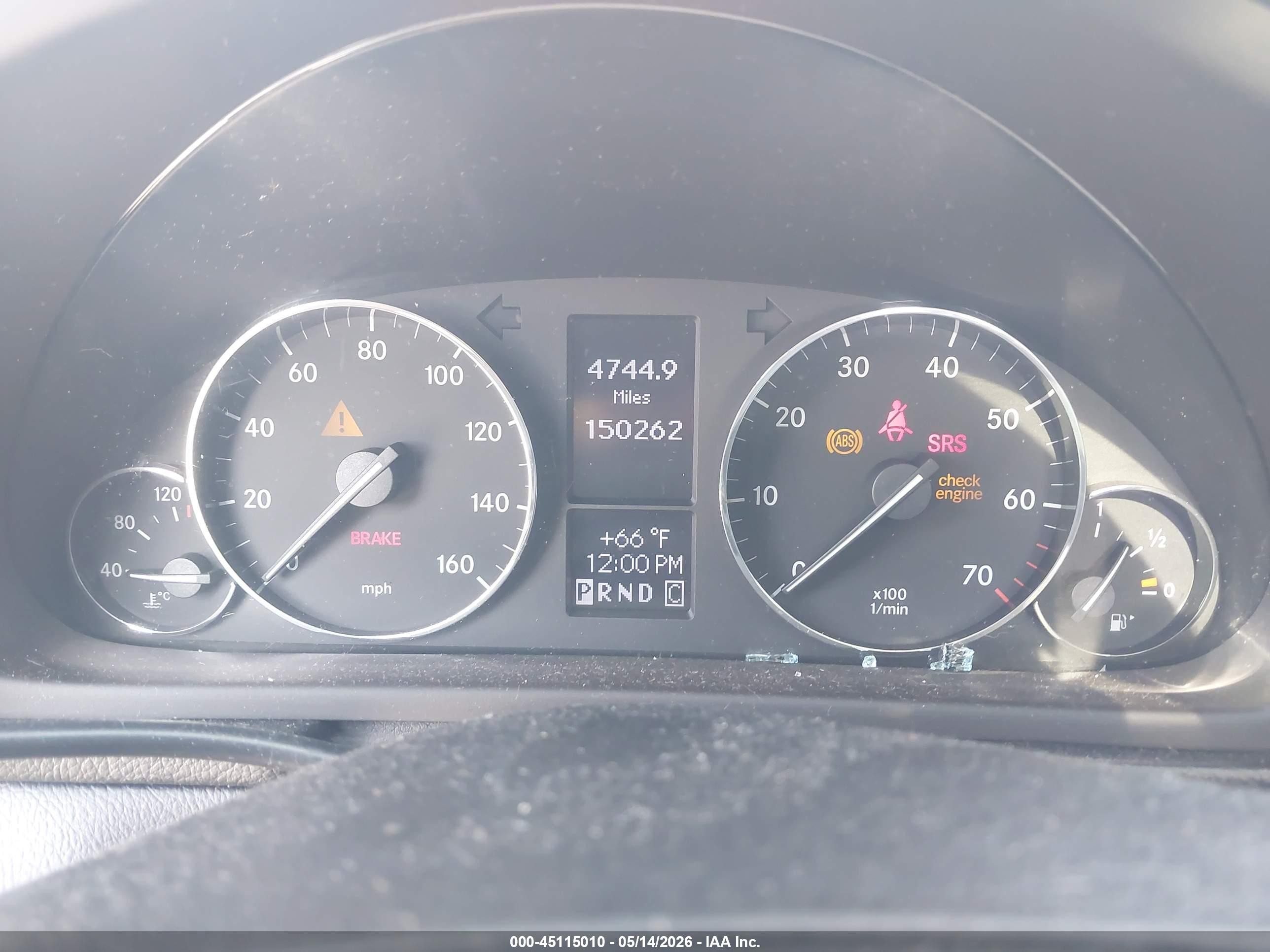 2006 Mercedes-benz C-class Sport Silver vin: WDBRF52H66F793881