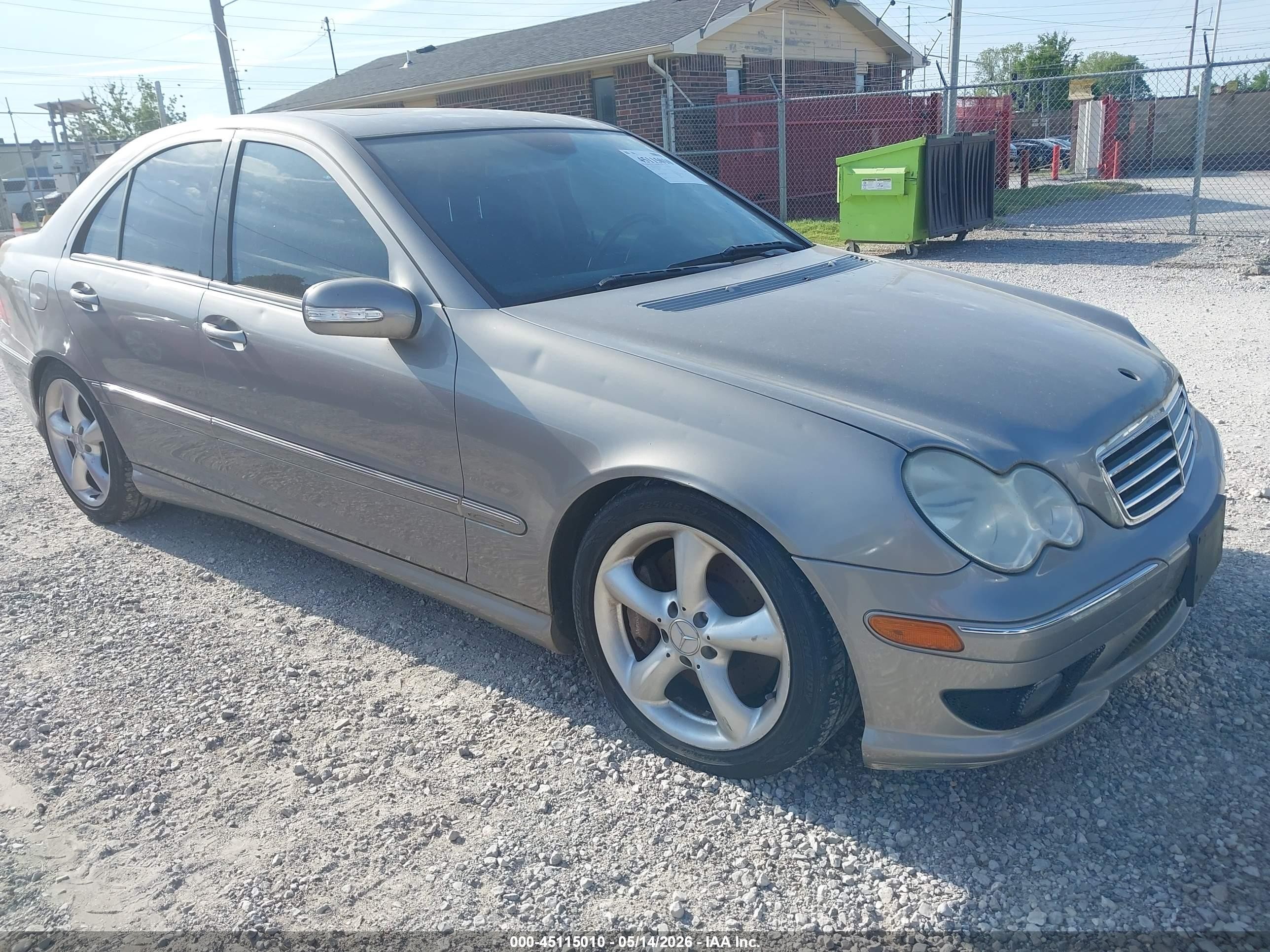 2006 Mercedes-benz C-class Sport Silver vin: WDBRF52H66F793881